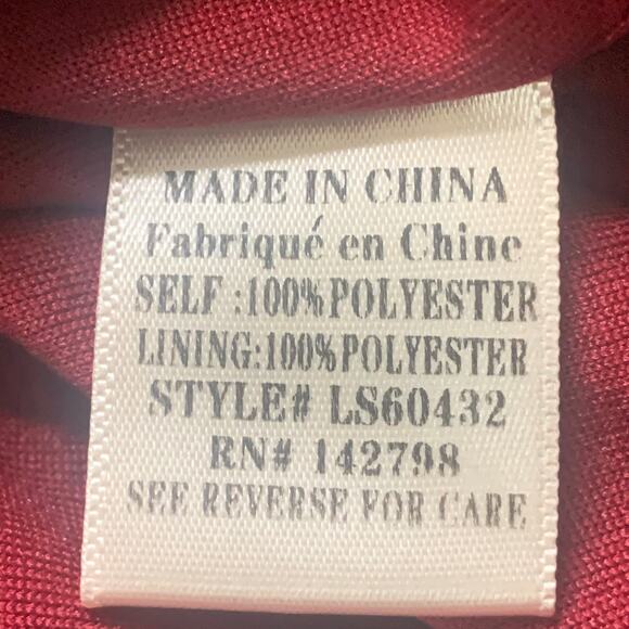 LoveRiche Burgundy Faux Wrap Velvet Mini Skirt Size Medium - Picture 6 of 8